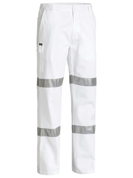 BISLEY BP6808T White HiVis Reflective Pants