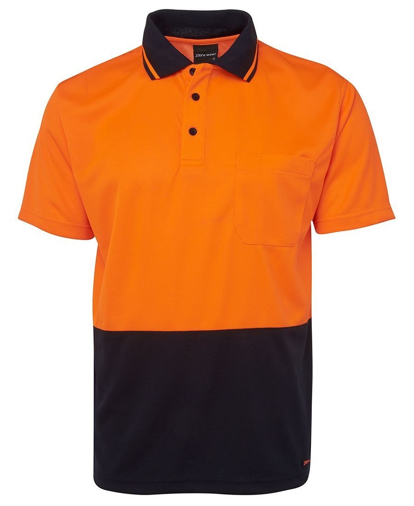 [JBS-6HVNC-ON7XL] JB's 6HVNC Polo Shirt Orange/Navy (6/7XL)