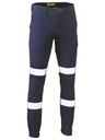 BISLEY BPC6028T Cuffed Reflective Taped Cargo Pants - Navy