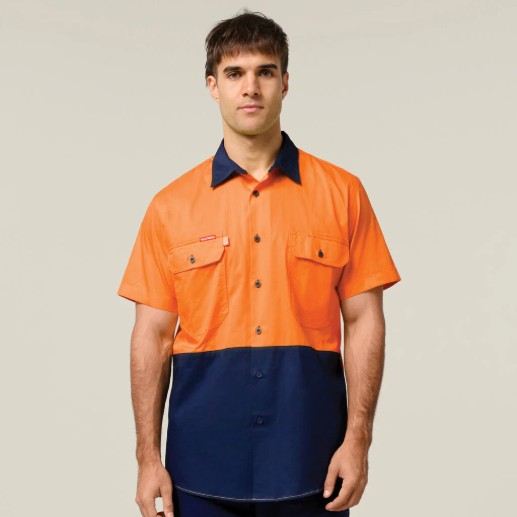 HARD YAKKA Y07559 Core Hi-Vis Short Sleeve Shirt
