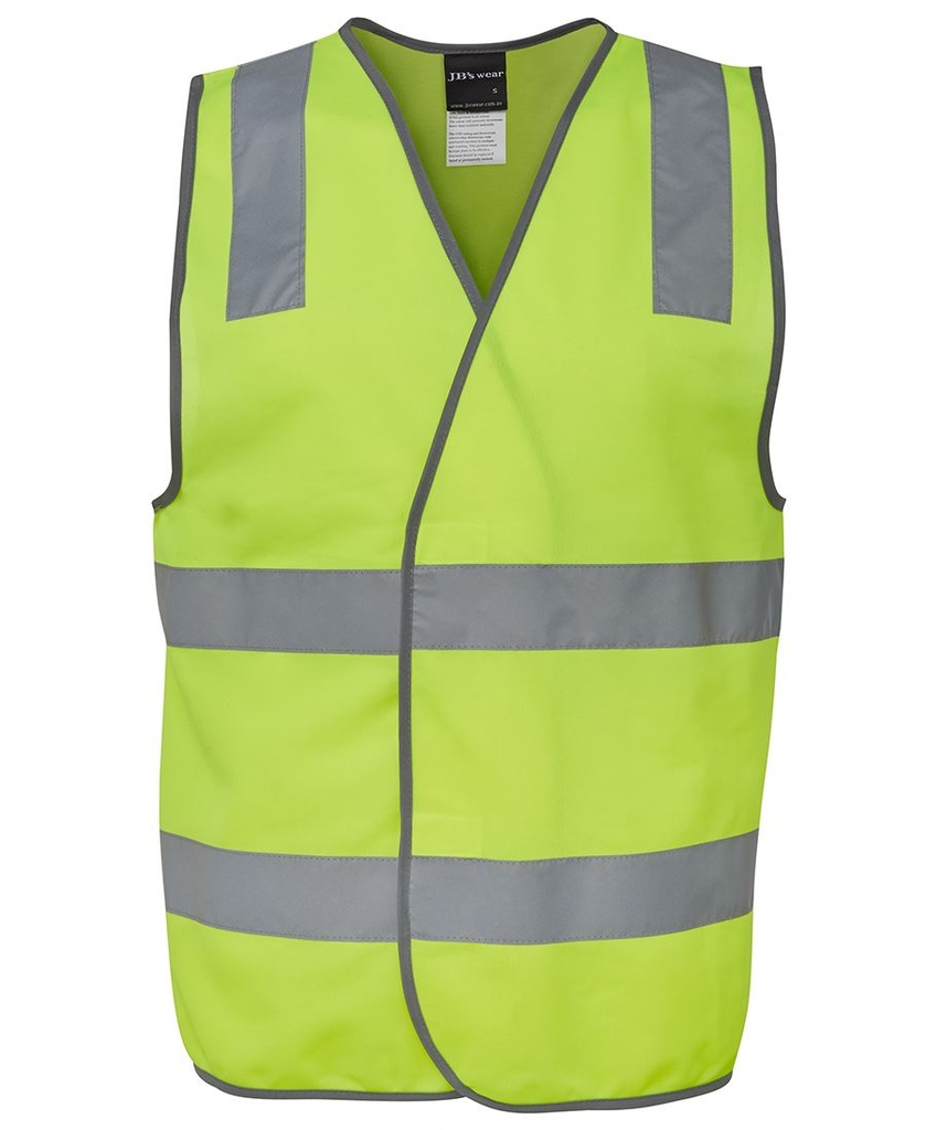[JBS-6DNSVL] JB's 6DNSV HiVis Taped Safety Vest, Lime - 6XL / 7XL