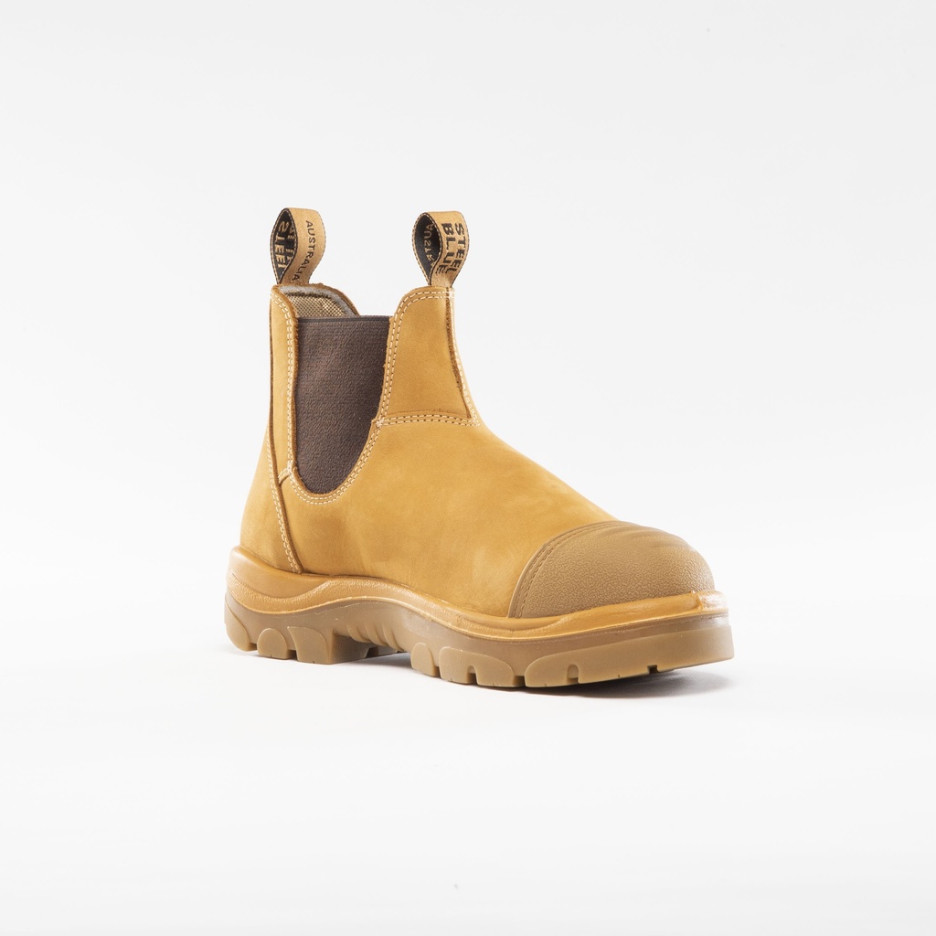 [SB-312601-W03] 312601 | STEEL BLUE Hobart Scuff Elastic-Sided Boots (Wheat, 3)