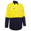 WORKIT 2007 Lightweight Long Sleeve Shirt Yellow/Navy