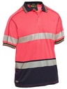 BISLEY BK1219T HiVis Poly Mesh Polo -Taped