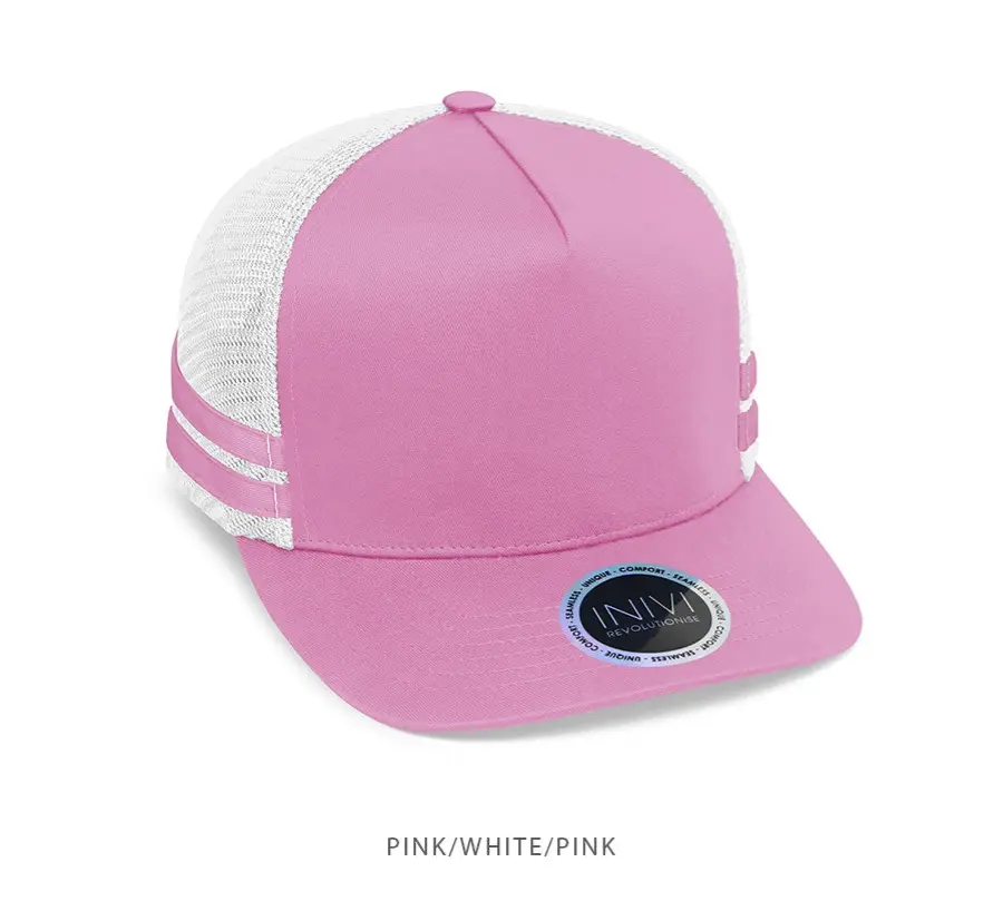 INIVI IV149 Striped Truckers Cap
