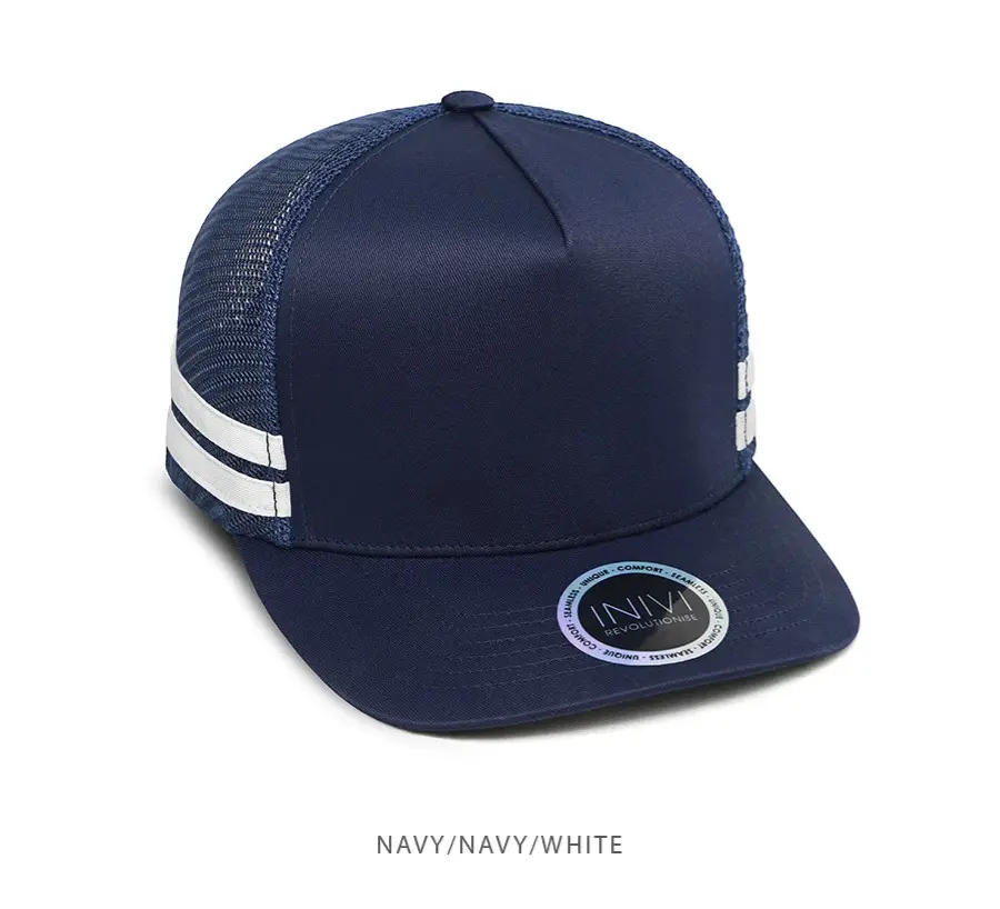 INIVI IV149 Striped Truckers Cap