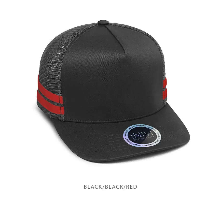 INIVI IV149 Striped Truckers Cap