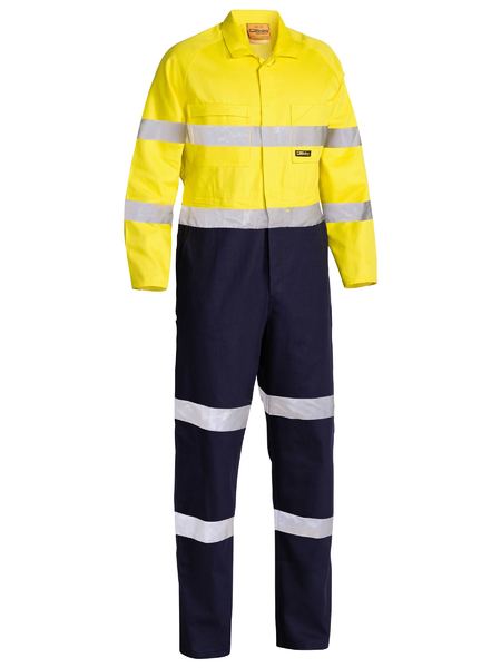 [BW-BC6357T-YN097R] BISLEY BC6357T Taped Hi Vis Coverall (Yellow-Navy)