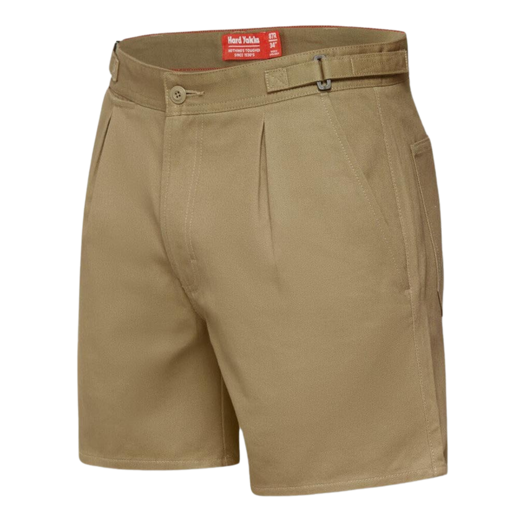 Hard Yakka Cotton Drill Shorts with Side Tabs