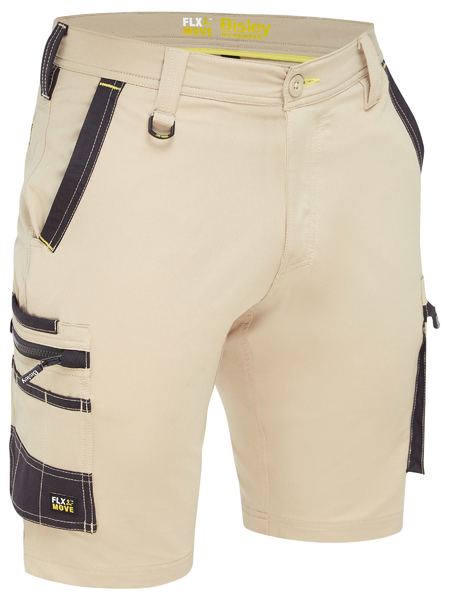 BISLEY BSHC1332 Flx & Move 4-Way Stretch Zip Cargo Shorts