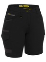 BISLEY BSHL1332 Womens Flx&Move Stretch Zip Cargo Short
