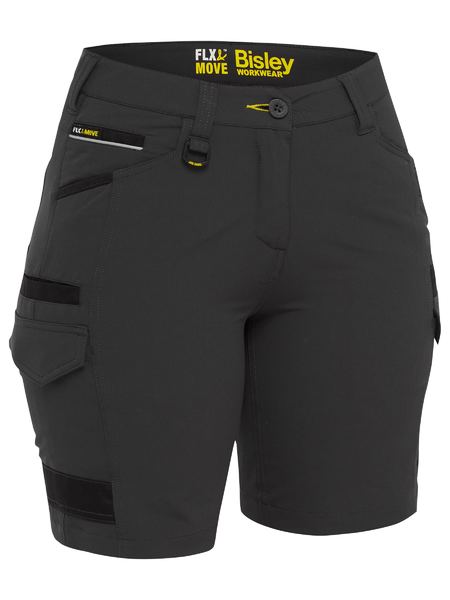 BISLEY BSHL1332 Womens Flx&Move Stretch Zip Cargo Short