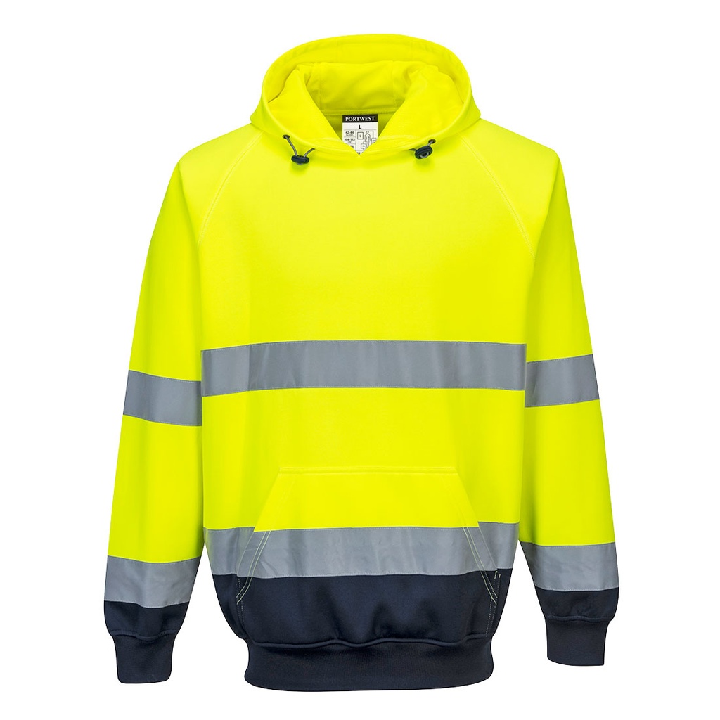 [PW-B316-YNS] PORTWEST Hi-Vis Bio Motion Hoodie (S)