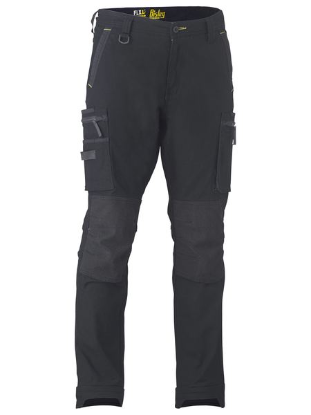 [BW-BPC6330-B072R] BPC6330 BISLEY Flx & Move Stretch Utility Zip Cargo Pants (Black, 72R)