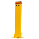 Folding Surface Mounted Bollard - 800x150x50mm, Padlock