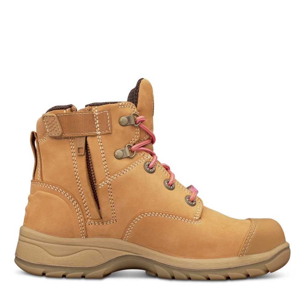 [AS-49-432Z-36] 49-432Z | OLIVER Women's Wheat Zip Sided Boots (36)