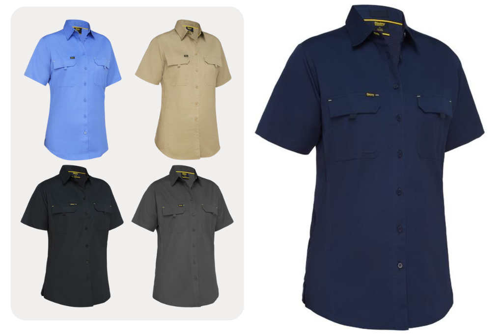 BISLEY BL1414 Womens X AIRFLOW Ripstop Short Sleeve Shirt