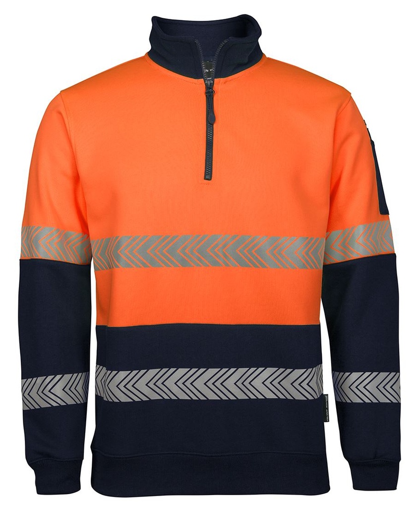JB's 6HZS HiVis 1/2 Zip Fleecy Jumper