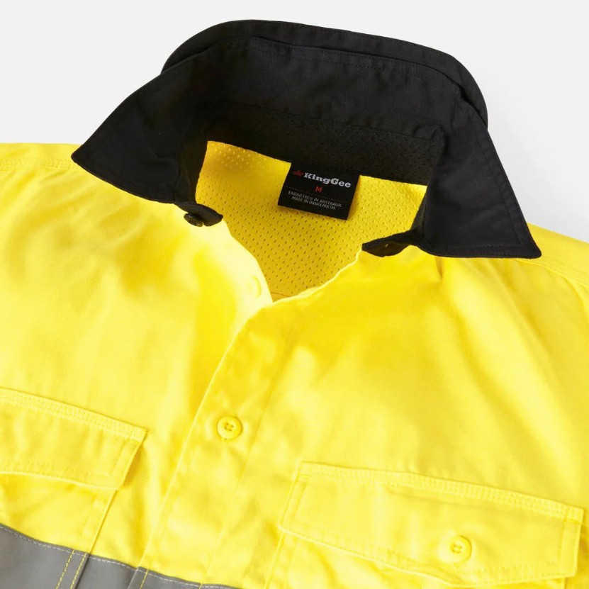 KING GEE K54880 Ripstop WORK COOL 2 HiVis Shirt