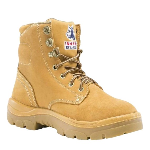 312102 | STEEL BLUE Argyle LACE UP Safety Boots