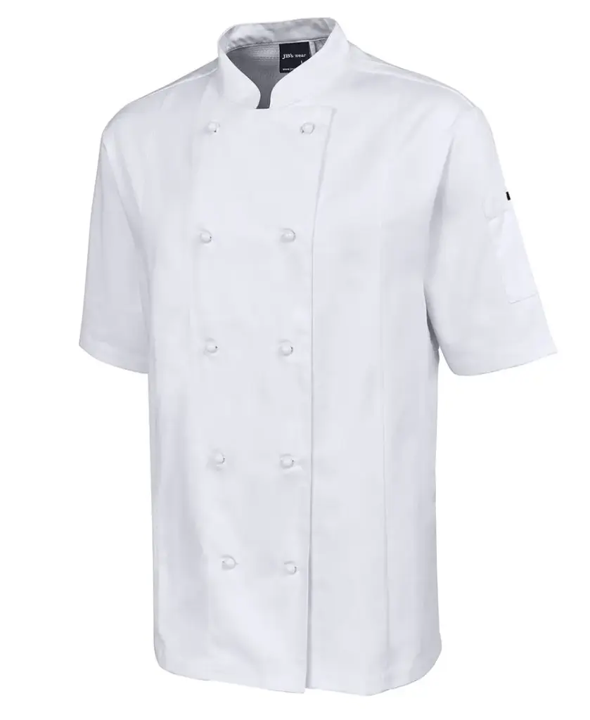 [5CVS-WL] JB's Vented Chef's S/S Jacket (White)