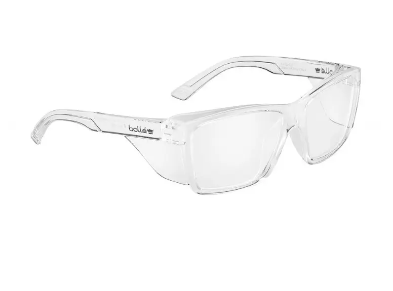 BOLLE Safety Glasses - Clear Frame - Clear Lens