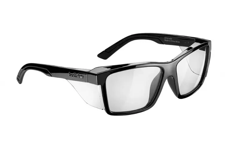 BOLLE Safety Glasses - Black Frame - Clear Lens