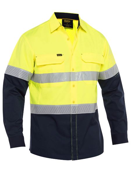 BISLEY BS6491T X Airflow Hi Vis Taped Stretch Ripstop Shirt
