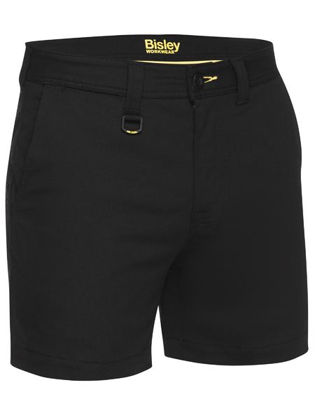 [BW-BSH1008B-072] BISLEY BSH1008 Stretch Cotton Drill Shorts (72, Black)