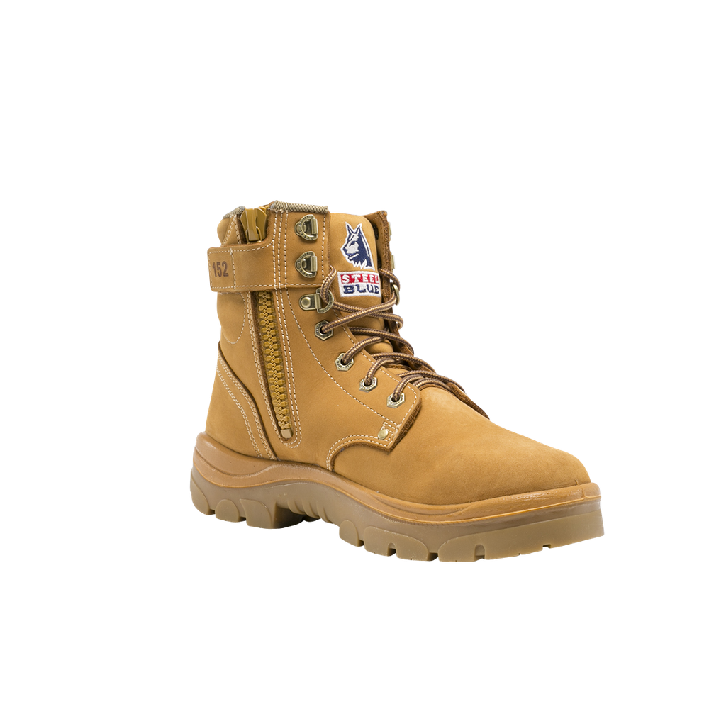 [SB-322152-W15] 322152 | STEEL BLUE Argyle Zip Nitrile Boots (Wheat, 15)