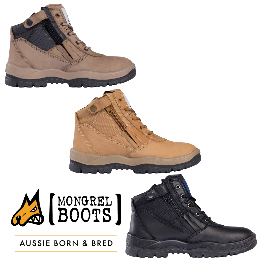 [VF-961060-075] MONGREL 961 Zipsider Boots (Soft Toe) (Stone, 7.5)