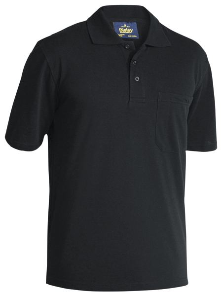 [BW-BK1290-BXS] BISLEY BK1290 Mens Polo Shirt (XS, Black)