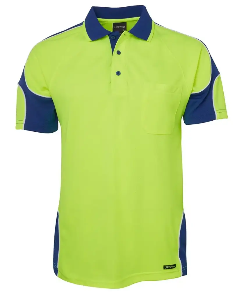 JB's 6AP4S Hi Vis S/S Arm Panel Polo