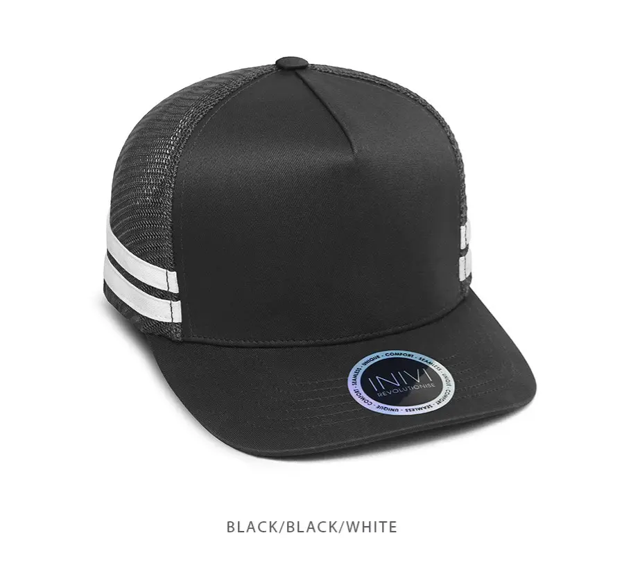 INIVI IV149 Striped Truckers Cap