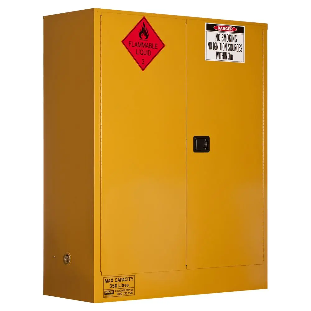 PRATT 5560AS FLAMMABLE LIQUID STORAGE CABINET, 350L 2D/3S