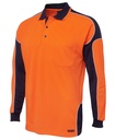JB's Hi Vis L/S Arm Panel Polo