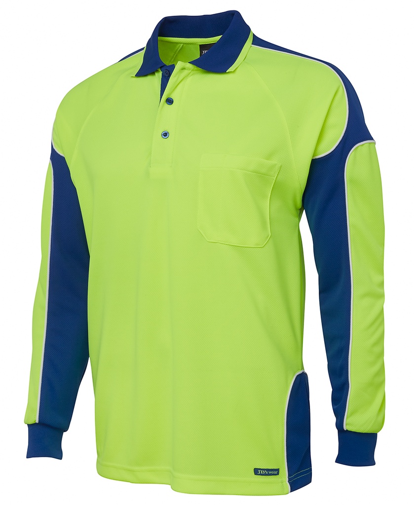 JB's Hi Vis L/S Arm Panel Polo