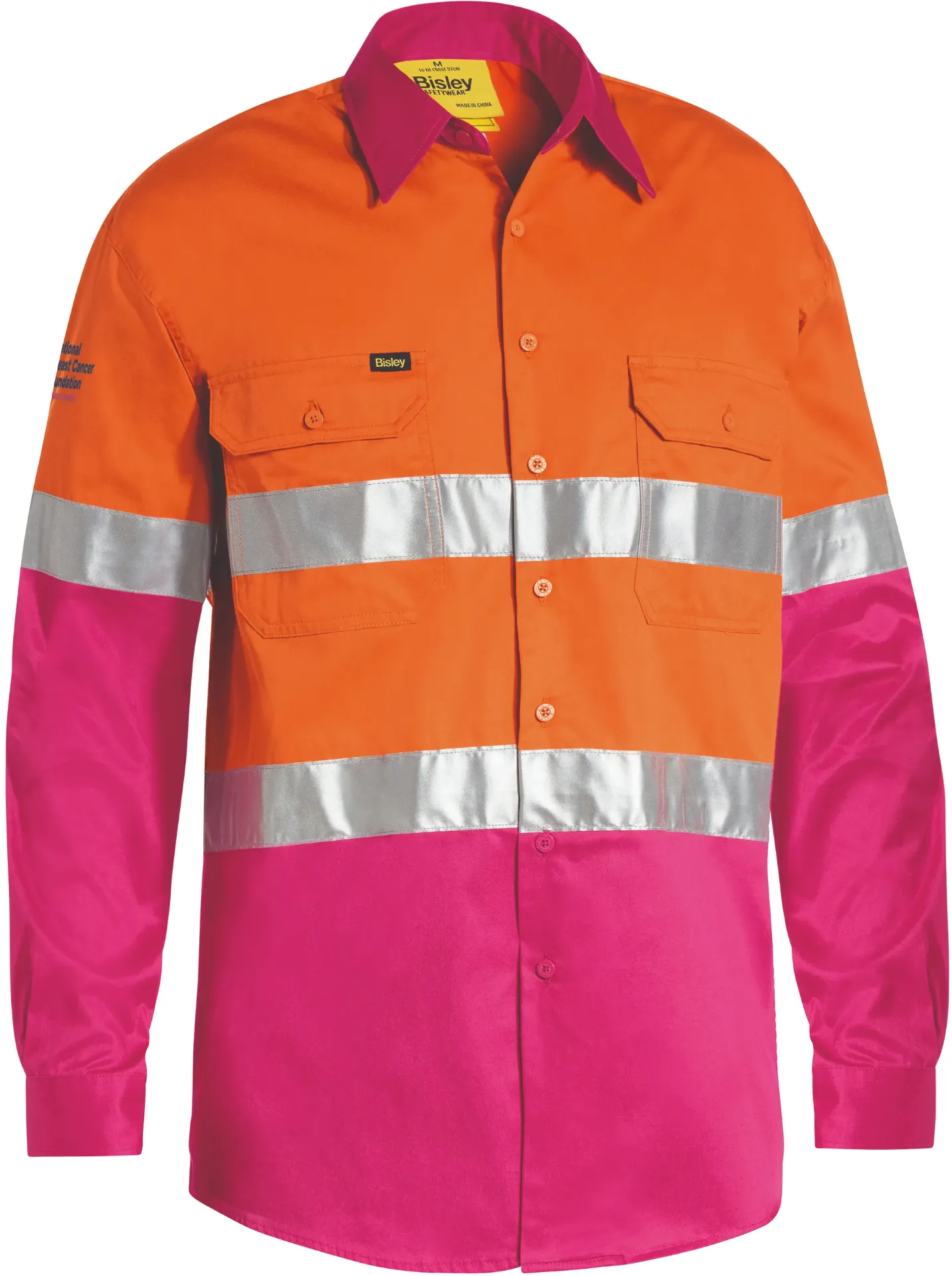 BISLEY BS6696T Taped Hi Vis Cool Lightweight Shirt