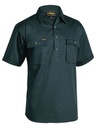 BISLEY BSC1433 Short Sleeve Closed Front Work Shirt