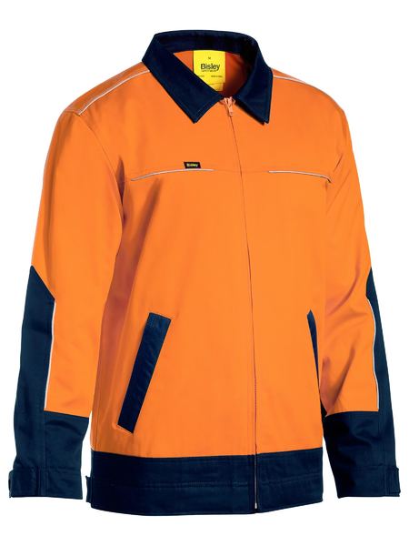 BISLEY BJ6917 Hi Vis Drill Jacket with Liquid Repellent Finish