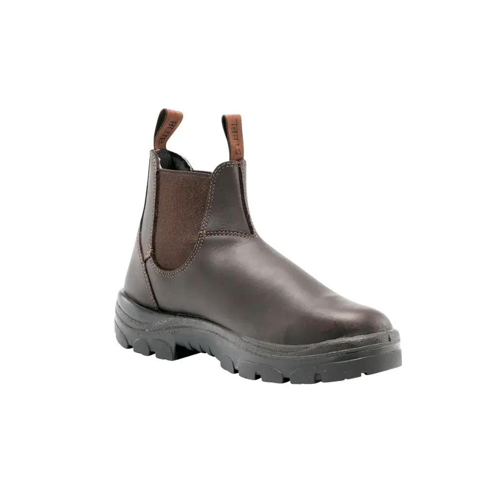 312101 | Winter Brown - STEEL BLUE Hobart Elastic-Sided, 8.5