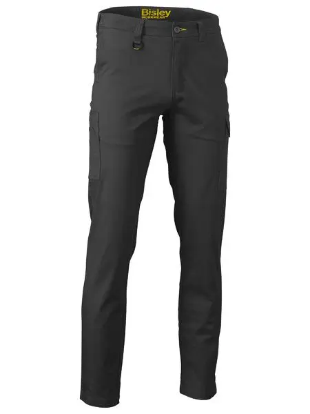 [BW-BPC6008-B77R] BISLEY BPC6008 Stretch Cotton Drill Cargo Pants (77R, Black)