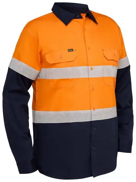 BISLEY BS6495T Taped HiVis Ripstop Shirt