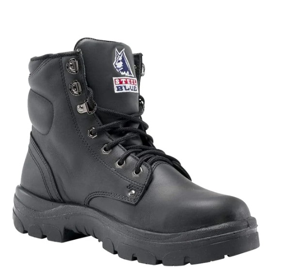 312102 | STEEL BLUE Argyle LACE UP Safety Boots
