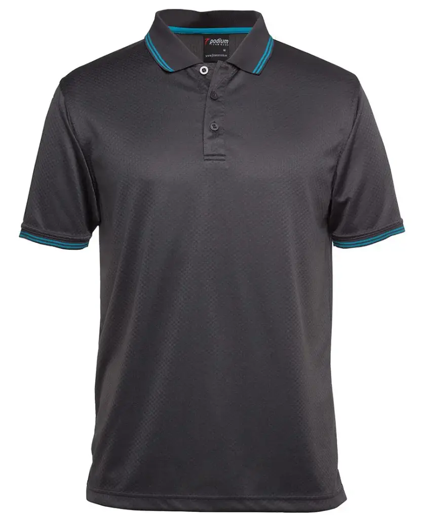 [JBS-7JCP-NWM] JB's 7JCP Jacquard Polo Shirt (M, Navy-White)