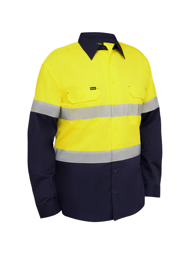 BISLEY BS6495T Taped HiVis Ripstop Shirt