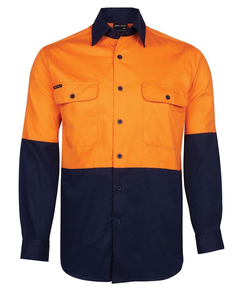JB'S 6HWSL Hi Vis L/S 150G Work Shirt