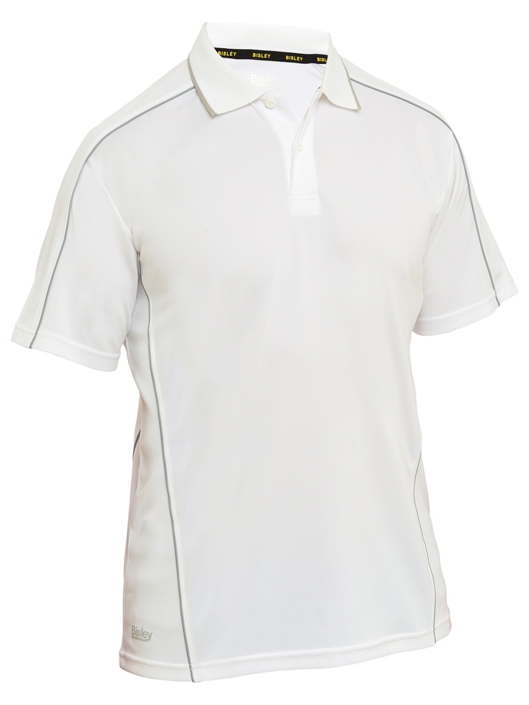 [BW-BK1425-WHT-S] BISLEY BK1425 Mens Polo Shirt (S, White)