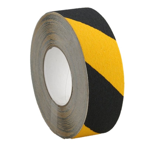 [FS-TCYB50] [ROLL 50mm x 18m] Conformable Anti-Slip Tape - Yellow/Black Stripe