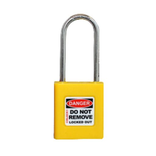 [CIR-SLP450-YELLOW] CIRLOCK 50mm Safety Lockout Padlock - Yellow - Individually Keyed